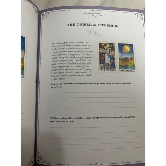 Tarot Workbook 
A Guide to Understand Card Meanings & Spreads
By Rebecca Falcon - Picture 6 of 15